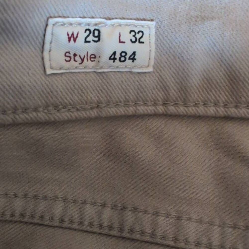 J. Crew Size 29 x 32 484 Slim Stretch Straight Tan Jeans Denim - Picture 5 of 7